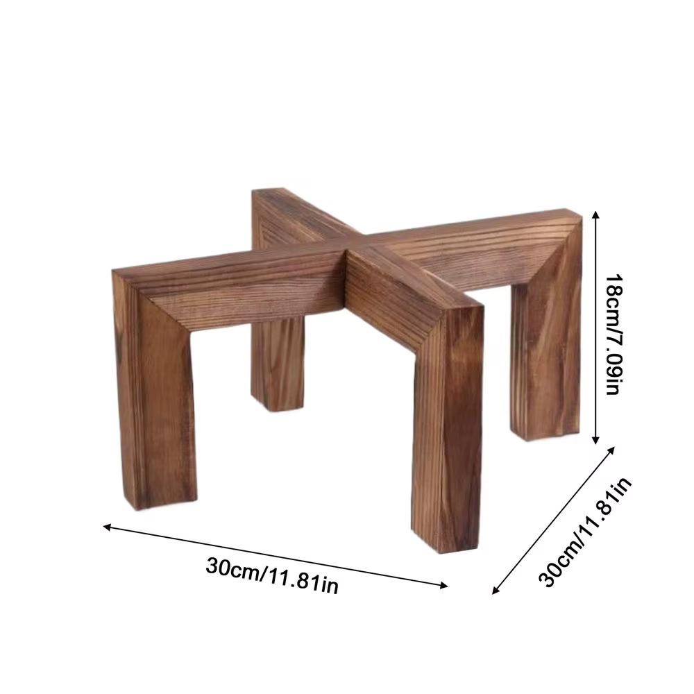 Support d'angle en bois pour plantes d'intérieur, présentoir bas pour pots de fleurs, étagère pour d