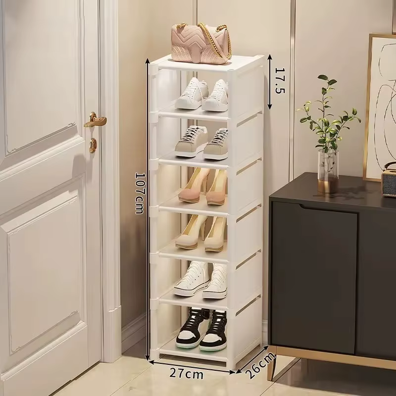 Étagère à chaussures empilable, organisateur en tissu Non tissé, gain de place, entrée/placard/stock