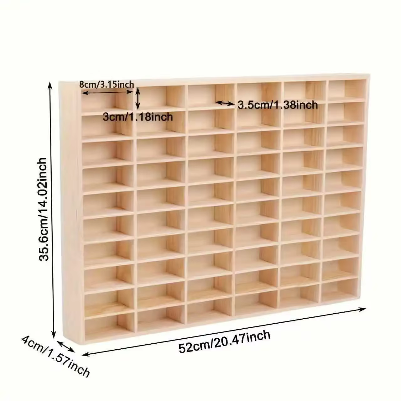 Boîte de rangement en bois massif, organisateur de rangement, armoire de rangement Domeka en bois ma