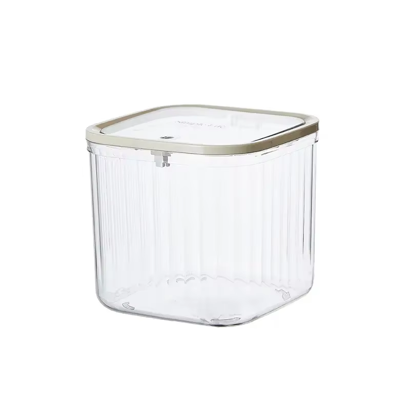 Mini boîte de rangement de bureau transparente 1 pièce, avec couvercle pop-up, récipient de rangemen