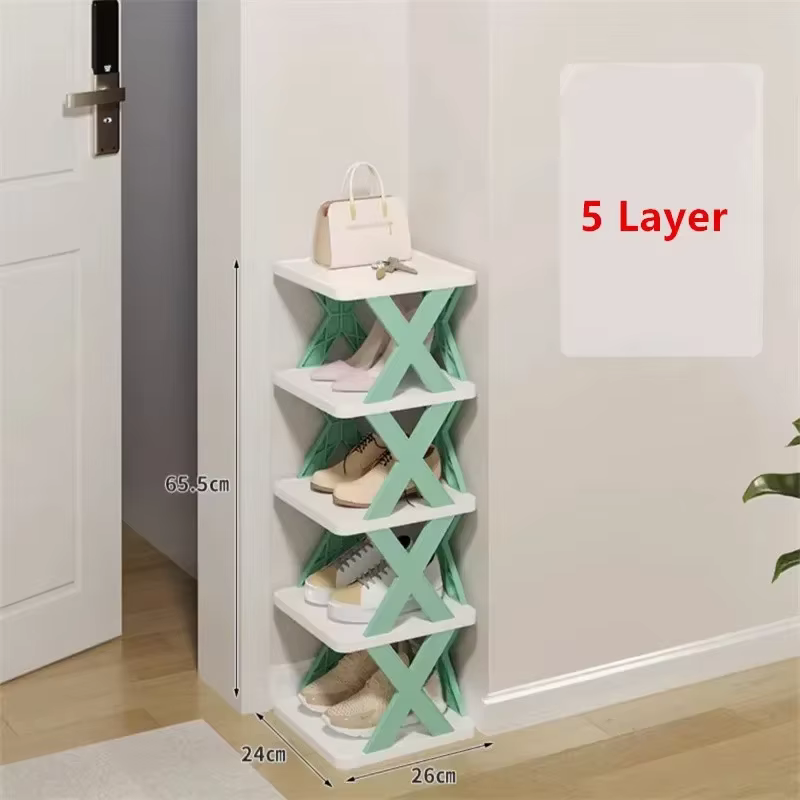 Boîtes de rangement empilables pour chaussures, organisateurs, maisons Luminerack-Étagère pliante po