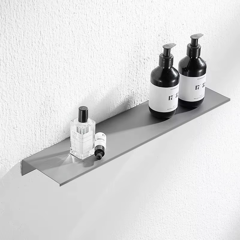 Étagères avant en miroir, perceuse murale de salle de bains, étagère flottante, lavabo, rangement de