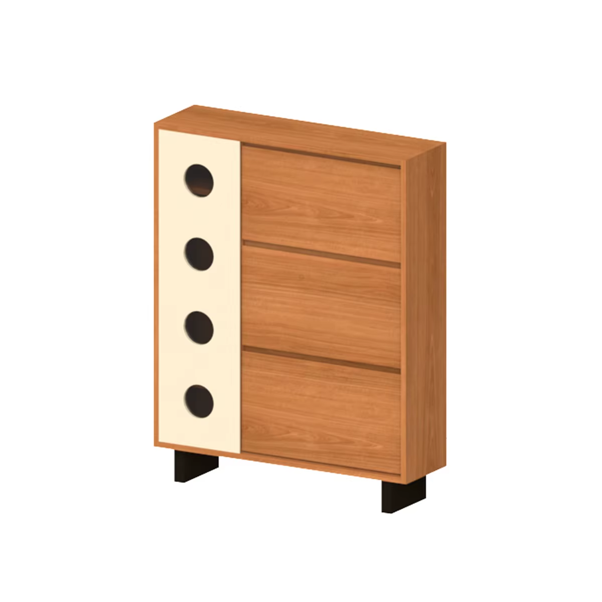 Armoire à chaussures moderne en bois pour demi-maison, pour maison, hôtel, entrée, organisateur de m
