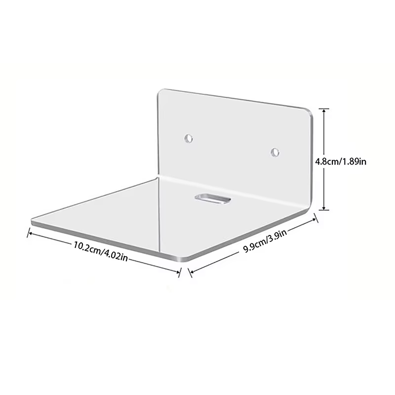 Étagères murales flottantes en acrylique, 1 pièce, petite étagère transparente, présentoirs, étagère
