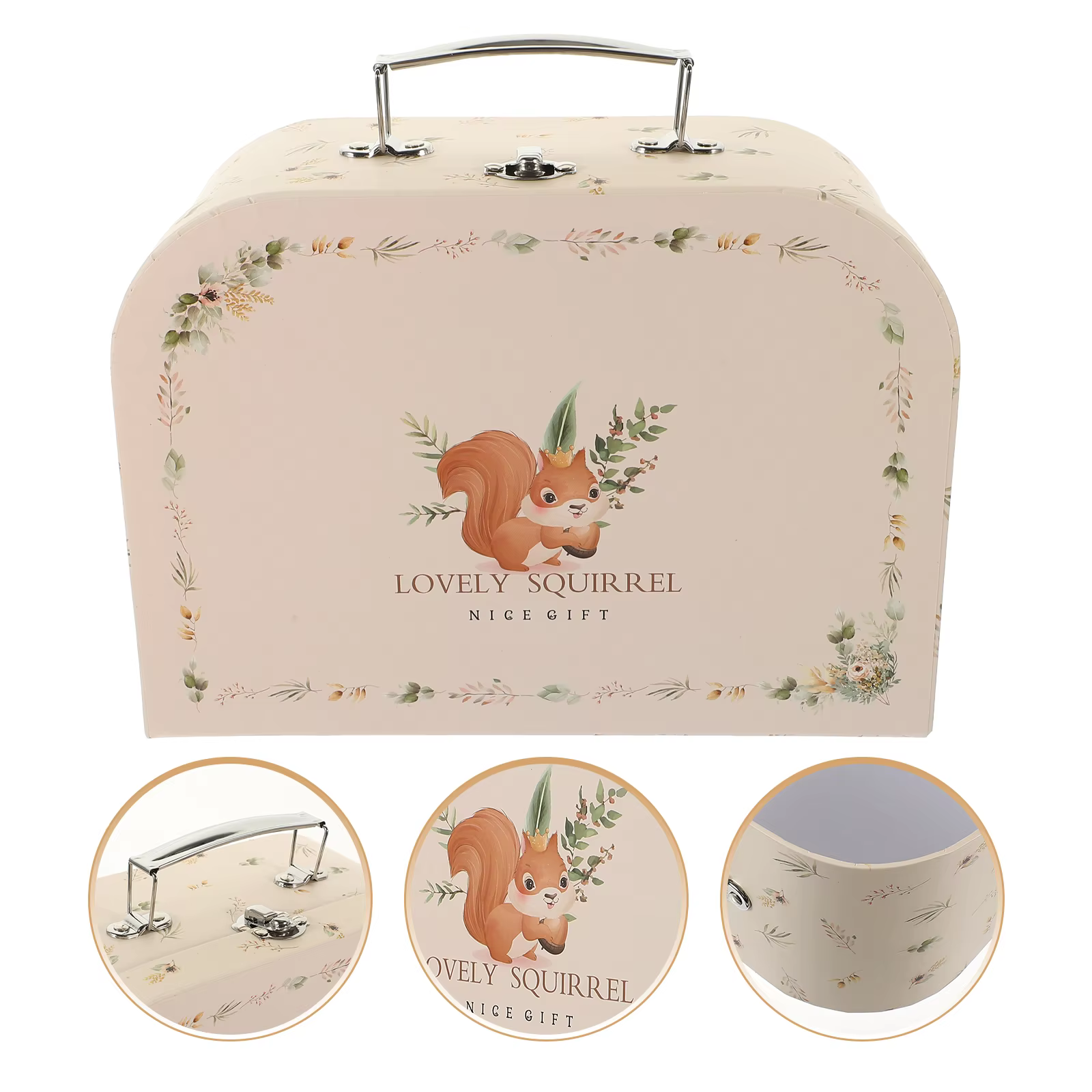 Boîtes de rangement de valises en papier portables, boîtes cadeaux de bijoux décoratives, boîtes à b