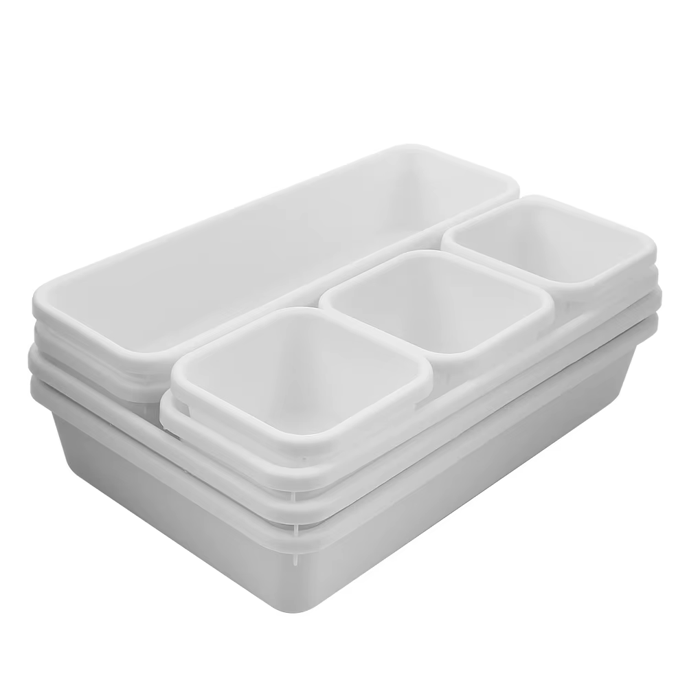 Boîte de rangement de maquillage, tiroir de rangement, couvercle de placard, plateaux de rangement d