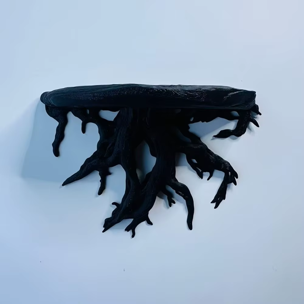 Étagère murale en forme de racine d'arbre imprimée en 3D, présentoir mural en plastique simulé, étag
