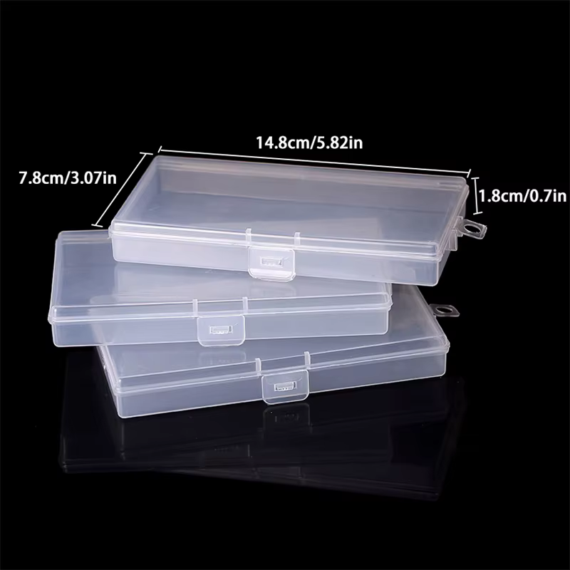 【X】Boîtes de rangement avec étui en plastique transparent, boîte de rangement pour billets de banque