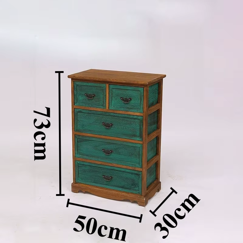 Boîte de rangement en bois, tiroir de chambre à coucher, étui d'organisation de chevet, grande vitri