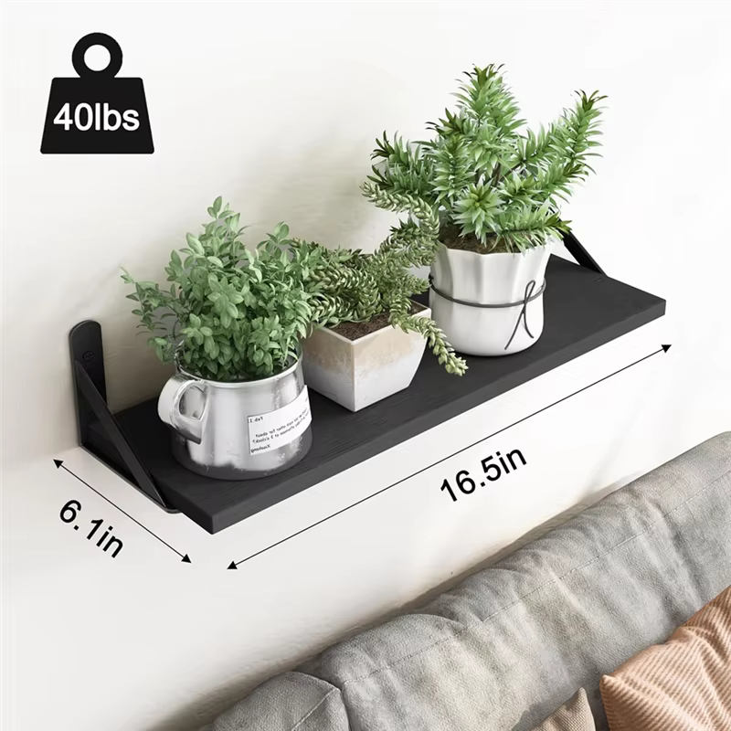 ABJI-étagères flottantes pour mur salon et cuisine décor ferme étagères murales pour chambre