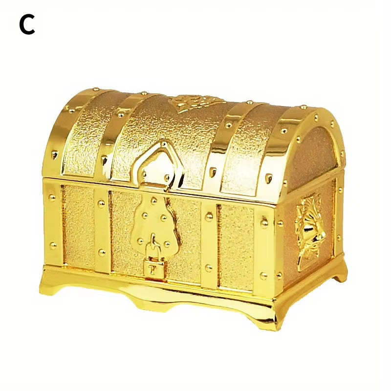 Boîte à bijoux de style européen rétro, artisanat en métal, petite boîte à bijoux, boîte de rangemen