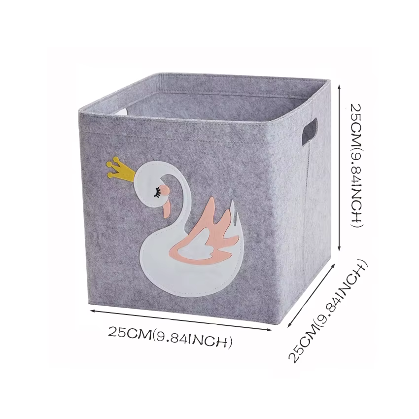 Cube pliant jouets boîte de rangement enfants jouets organisateur boîte feutre tissu tissu panier de