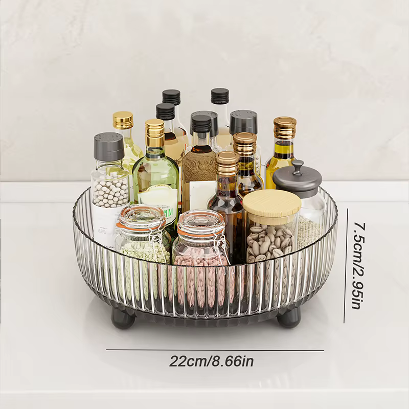 Boîte de rangement cosmétique, grande capacité, support rotatif pour produits de soin de la peau, su