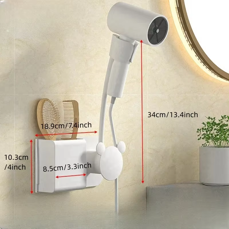 Étagère murale de salle de bain sans perçage, étagères de rangement multifonctions, organisateur de 