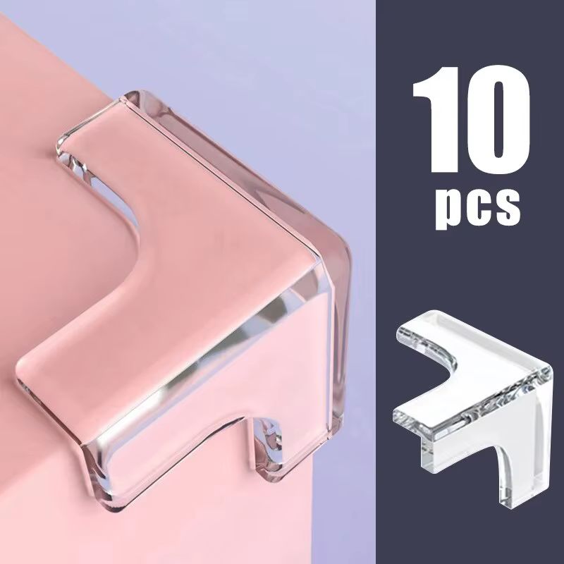 Protecteurs d'angle de meubles de Table basse Anti-collision transparents, doublure d'angle douce po