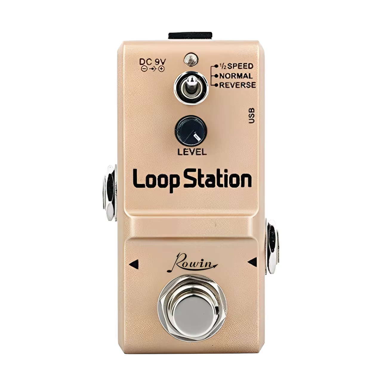 Rowin Mini Loop Station 48K Looper Pedal Overdubs illimités 10 minutes de boucle, 1/2 fois et pédale