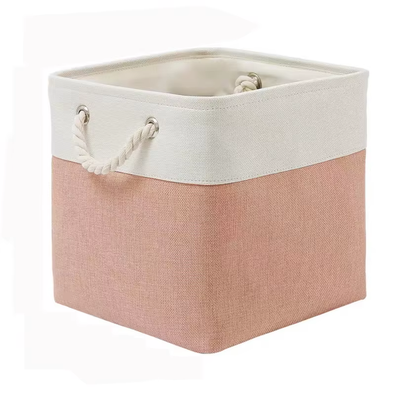 Conteneurs de Cubes de rangement pliables pour la maison, paniers de rangement en tissu pliable avec