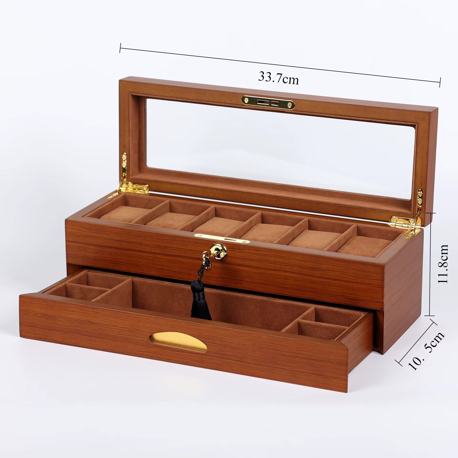 Boîtes de montre en bois pour hommes, étui de rangement de montre de luxe, boîte de rangement de mon