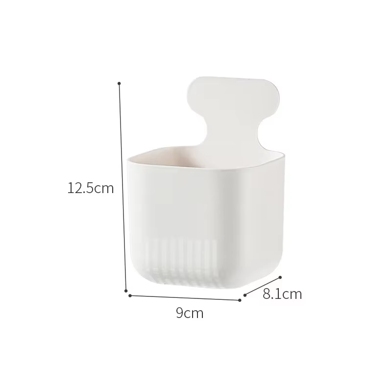 Boîte de rangement murale non perforée pour réfrigérateur domestique, absorption magnétique, multi-s