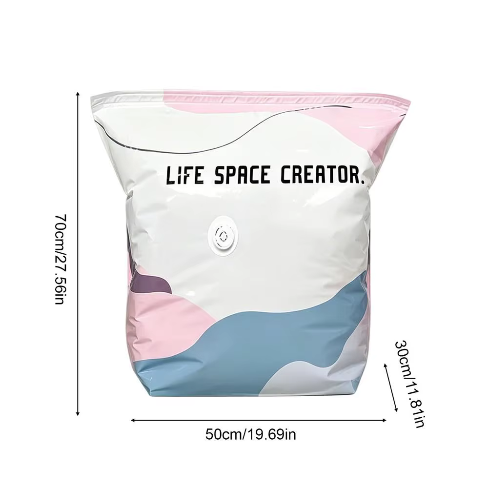 Sacs sous vide pour vêtements, portables, réutilisables, hermétiques, sacs de rangement sous vide po