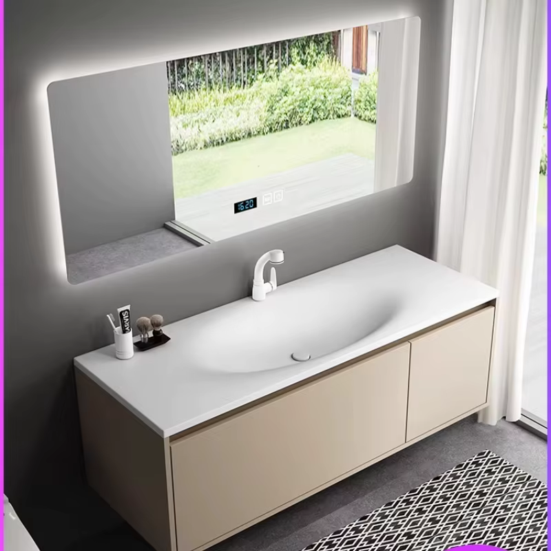 Armoire de salle de bain, rangement combiné, lavabo, meubles de maison pour comptoir de cuisine et d