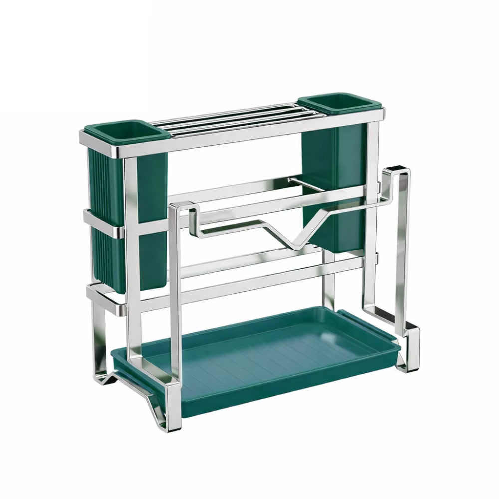 Support de rangement pour couteaux en acier inoxydable, grande capacité, antirouille, porte-couteaux