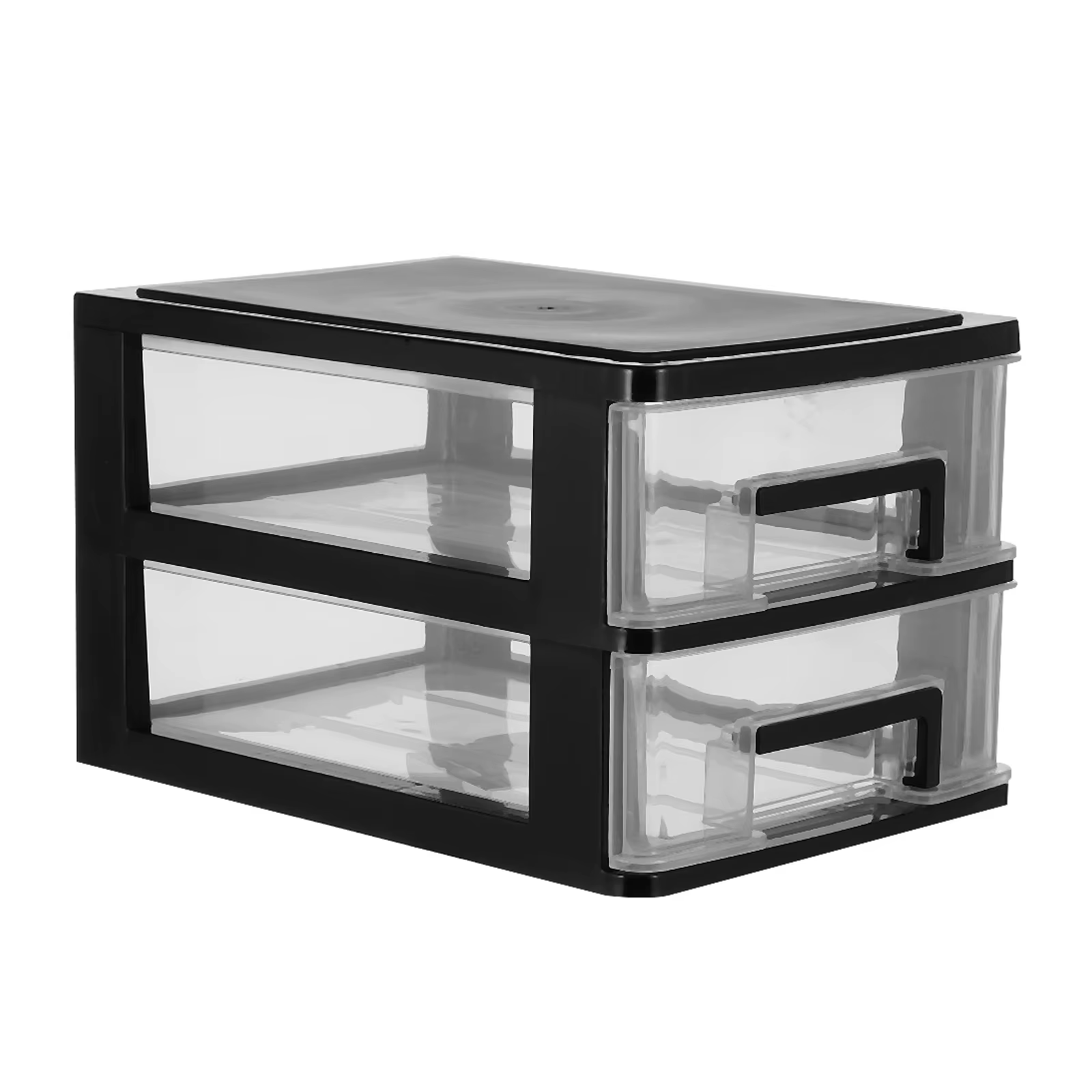 Armoire de rangement à tiroirs en plastique Double couche, organisateur Portable anti-poussière pour