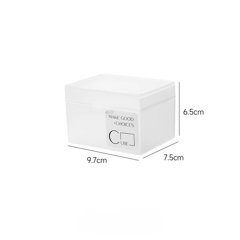 Boîte de rangement transparente en plastique pour photocards Kpop, boîte de rangement translucide po