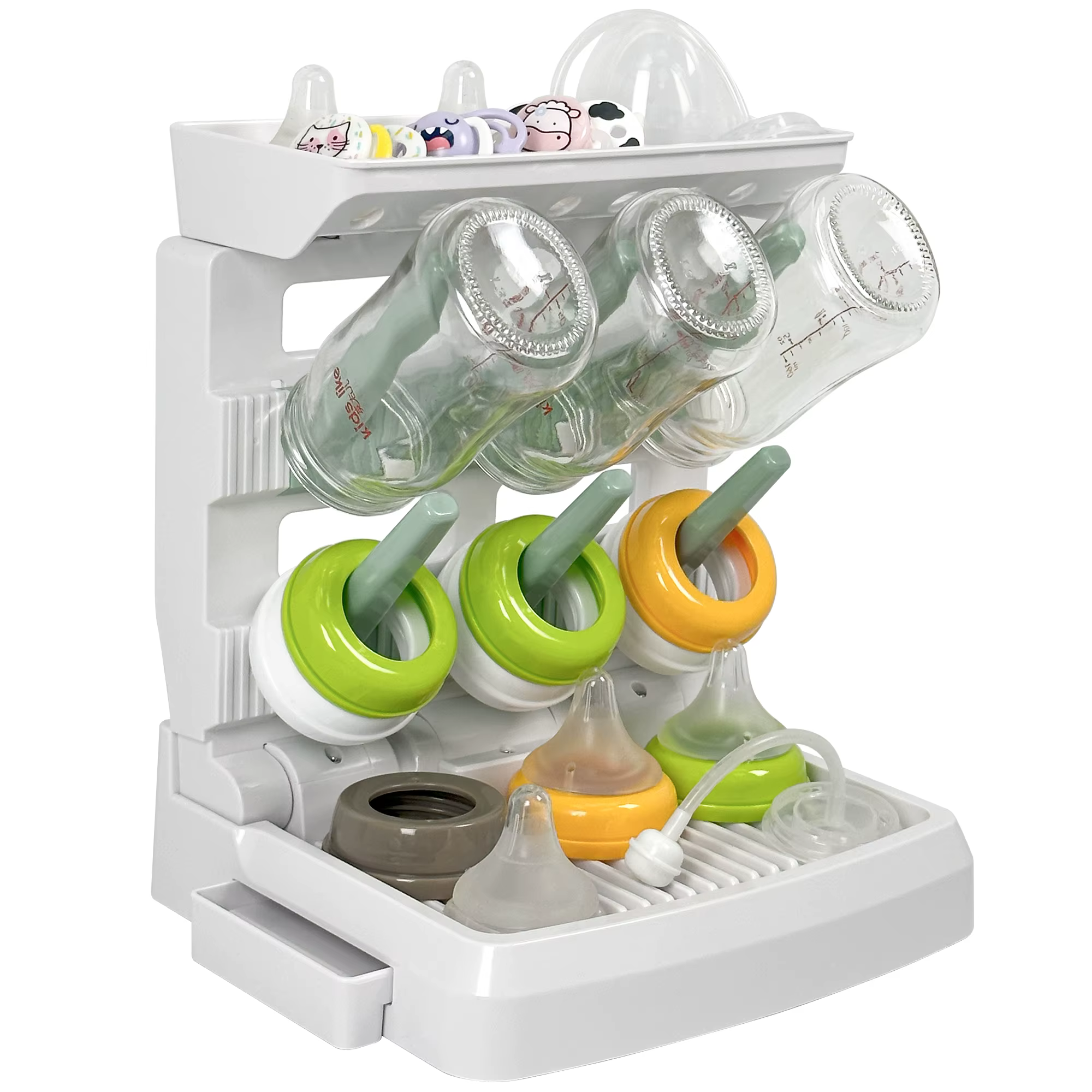 Séchoir à biberons vertical détachable, gain de place et séchage à l'air très efficace, adapté à div