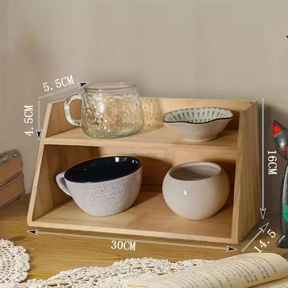 Organisateur de parfum en bois vintage-support de rangement multifonctionnel pour bureau, porte-bijo