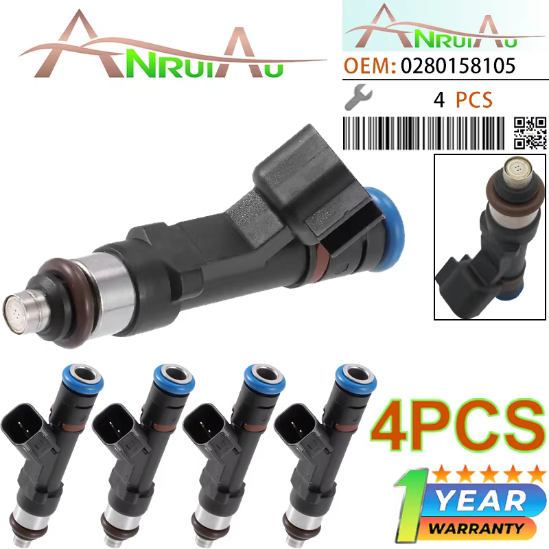 Injecteurs de carburant, 4 pièces, compatibles avec Ford Ranger 2006-2010 Fusion 2006-2009 Focus 200