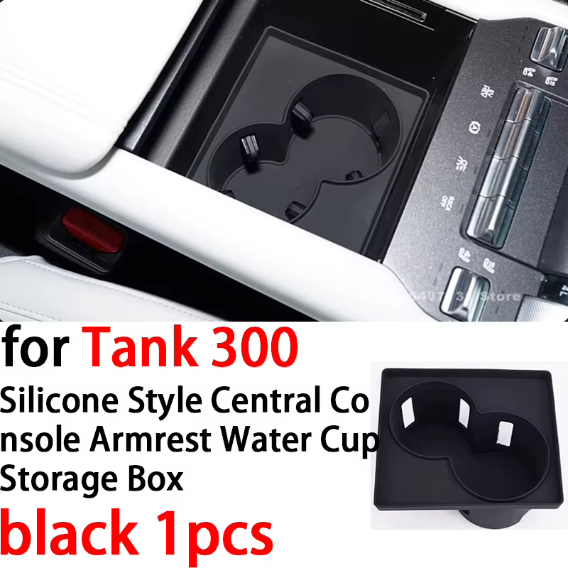 Boîte de rangement en silicone pour console centrale et porte-gobelets pour Tank 300, accessoires in