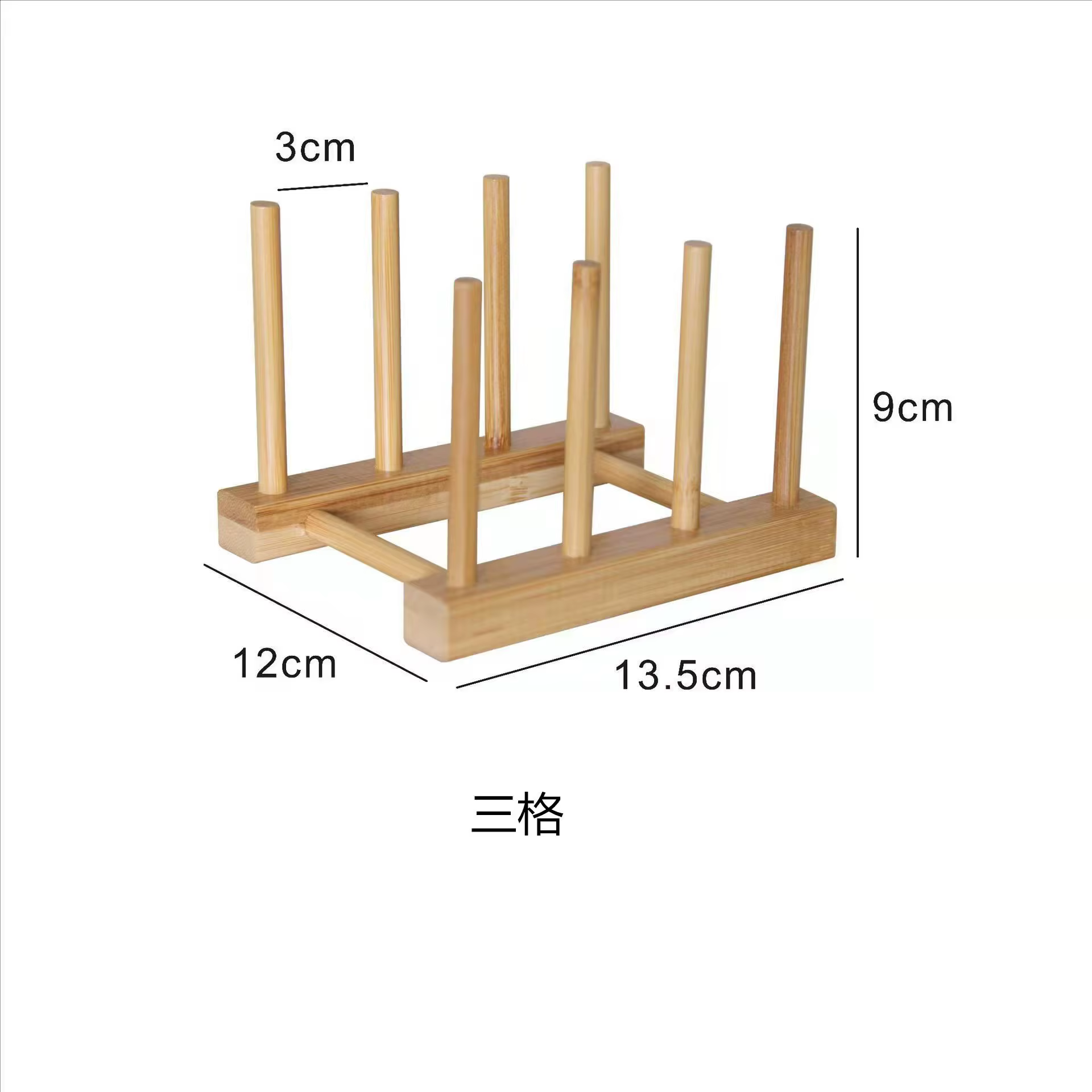 2026 DIY Égouttoir de rangement en bambou et bois pour placards, organisateur de cuisine pour assiet