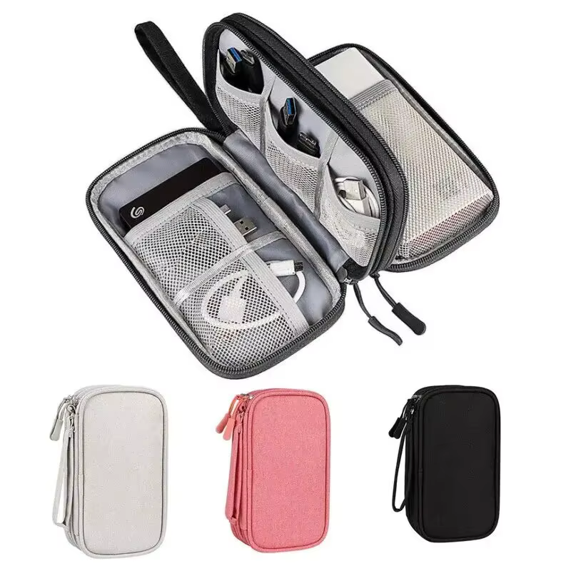 1Pc nouveau sac de rangement de voyage organisateurs de rangement de câbles pochette étui de transpo