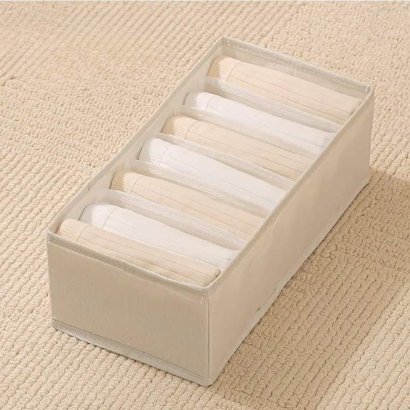 Organisateur de rangement pliable en coton pour lingerie, type tiroir, pour ranger culottes, chausse