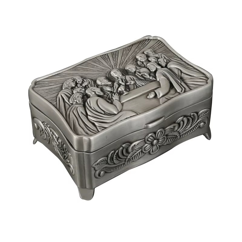Boîte à bijoux carrée, organisateur de rangement pour montres et objets de valeur