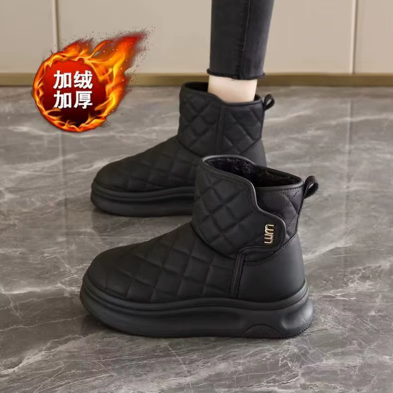 Chaussures de mode pour femmes, nouvelle collection hiver 2026, bottes chaudes en fourrure épaisse, 