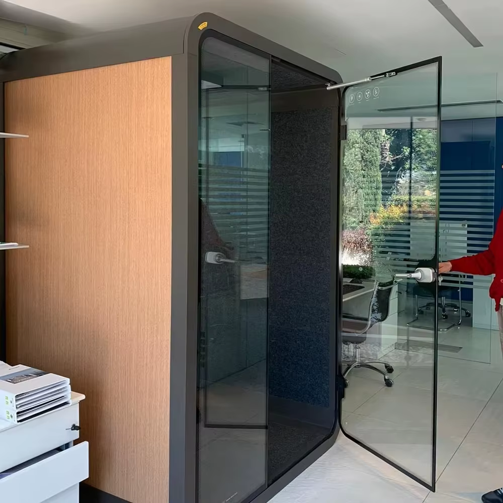 Boîte à son insonorisée, dosette de bureau moderne pour 2 personnes, installation facile, réduction 