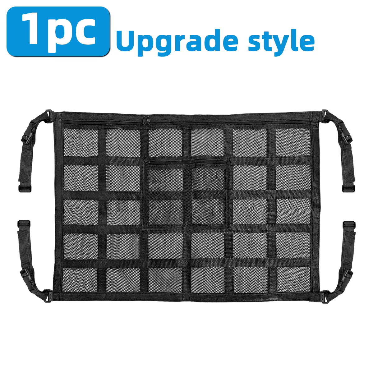 1PC Filet de rangement pour voiture, filet de plafond robuste à grande capacité, gain de place, acce