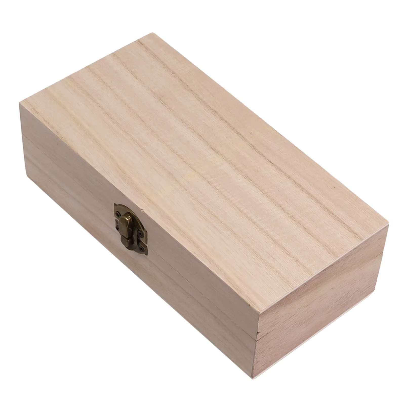 Boîte de rangement en bois, 1 pièce, boîte à bijoux rétro, boîte de rangement à clapet, décoration d