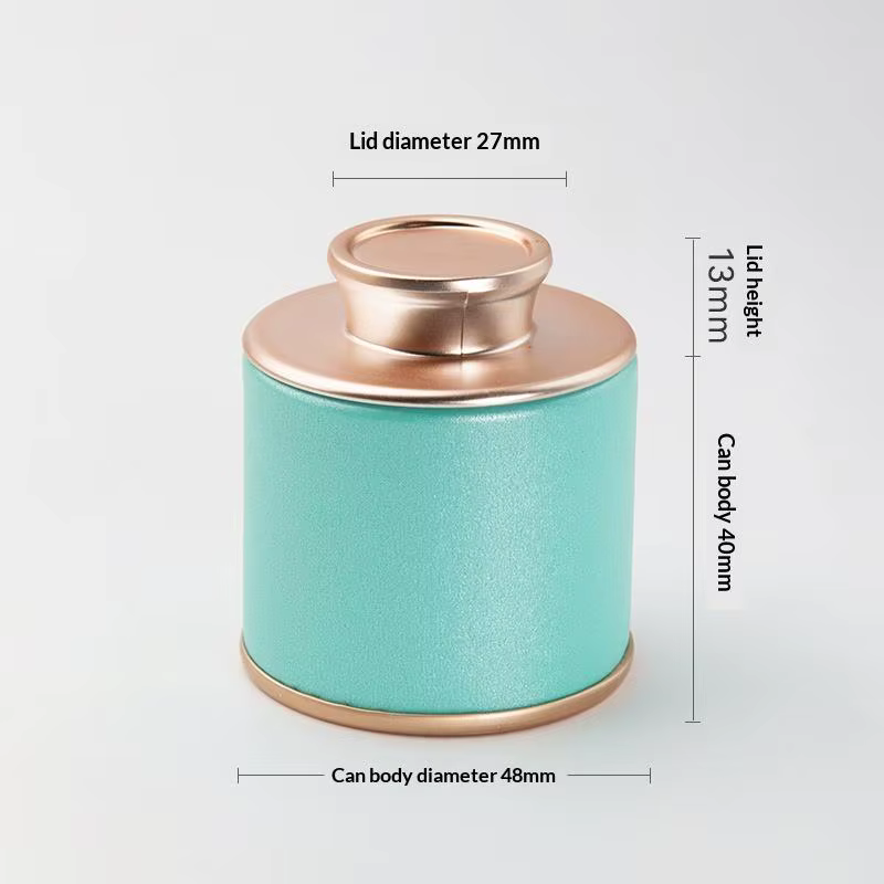 Boîte à thé en métal 1 pièce, mini boîte de rangement vide scellée pour la maison, pot portable de v