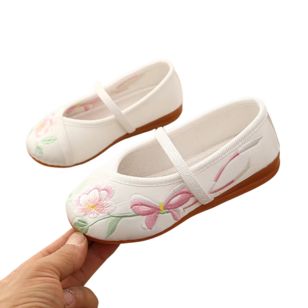 Chaussures de danse pour filles de style chinois, semelle souple, résistantes à l'usure, chaussures 