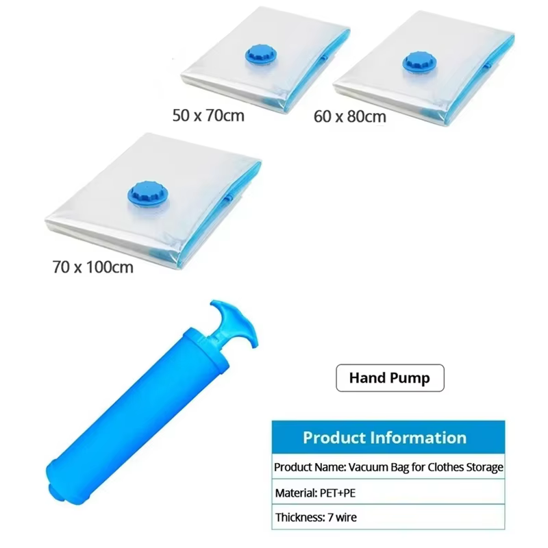 Sacs de rangement sous vide, emballage de sac sous vide permettant de gagner de l'espace, pour liter