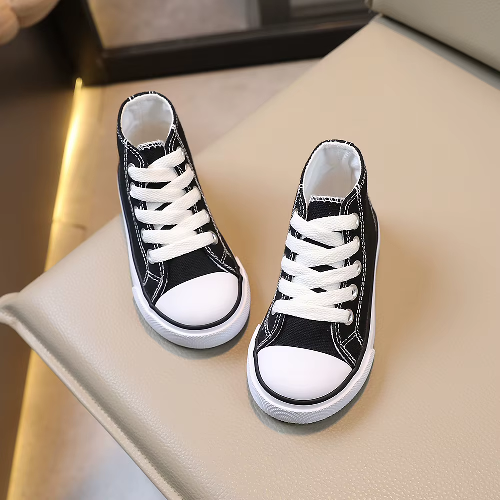 Chaussures en toile confortables pour enfants de 2 à 10 ans, garçons et filles, style montantes à la