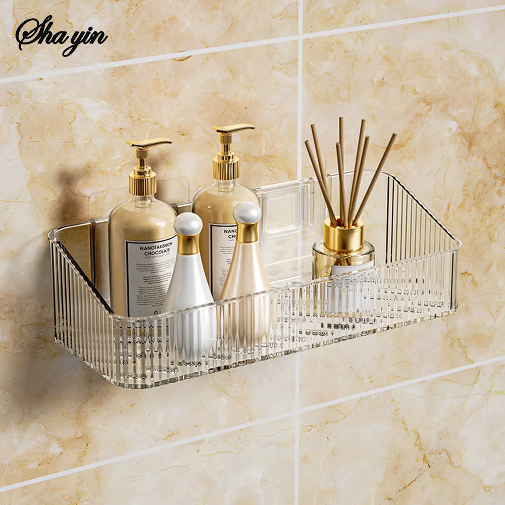 Support de rangement mural pour salle de bain, toilettes, lavabo, panier de rangement mural