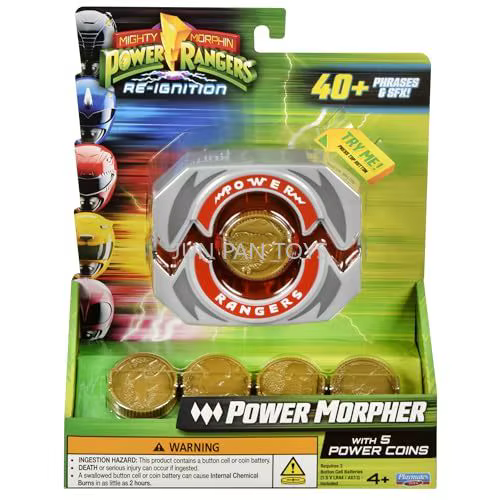 Bracelet de transformation original Mighty Morphin Power Rangers Morpher avec plus de 40 expressions