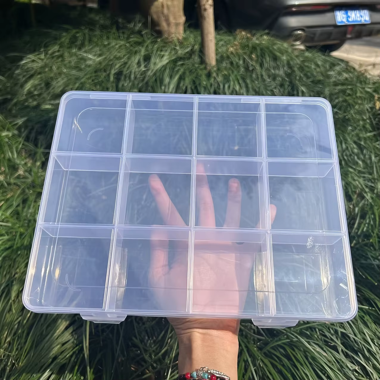 Boîte à perles, boîte de rangement pour perles avec emplacements pour cartes |   Grande capacité, tr