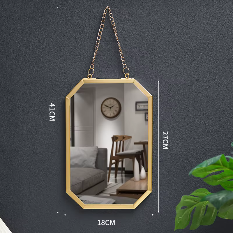 Miroirs décoratifs de maquillage irrégulier, cadre de bijoux, miroir esthétique Portable, créatif su