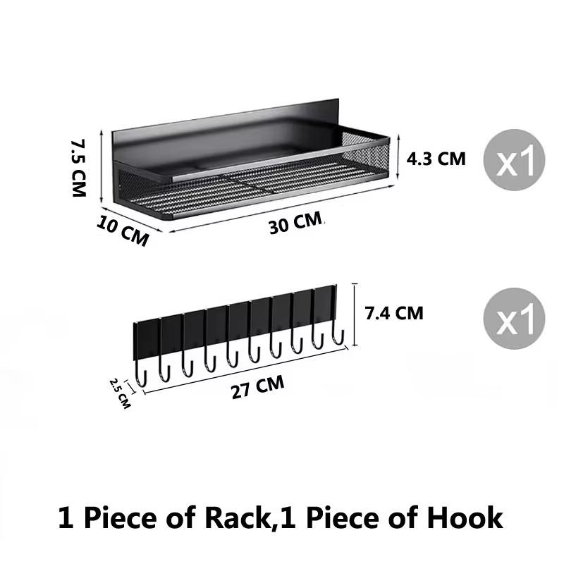 Support de stockage d'épices magnétique en métal pour réfrigérateur, four, étagère magnétique pour b