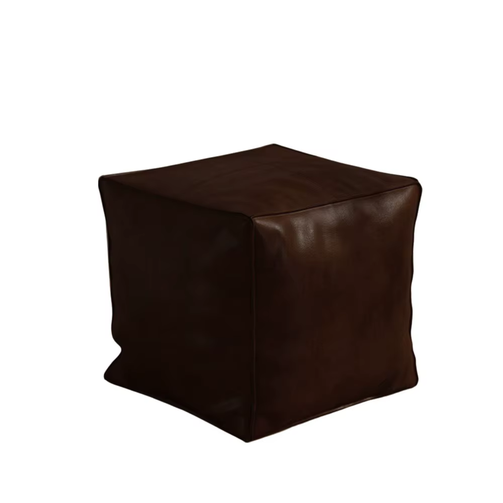 Tabouret de rangement moderne antidérapant, imperméable, grande capacité, Ottoman en cuir PU, empila
